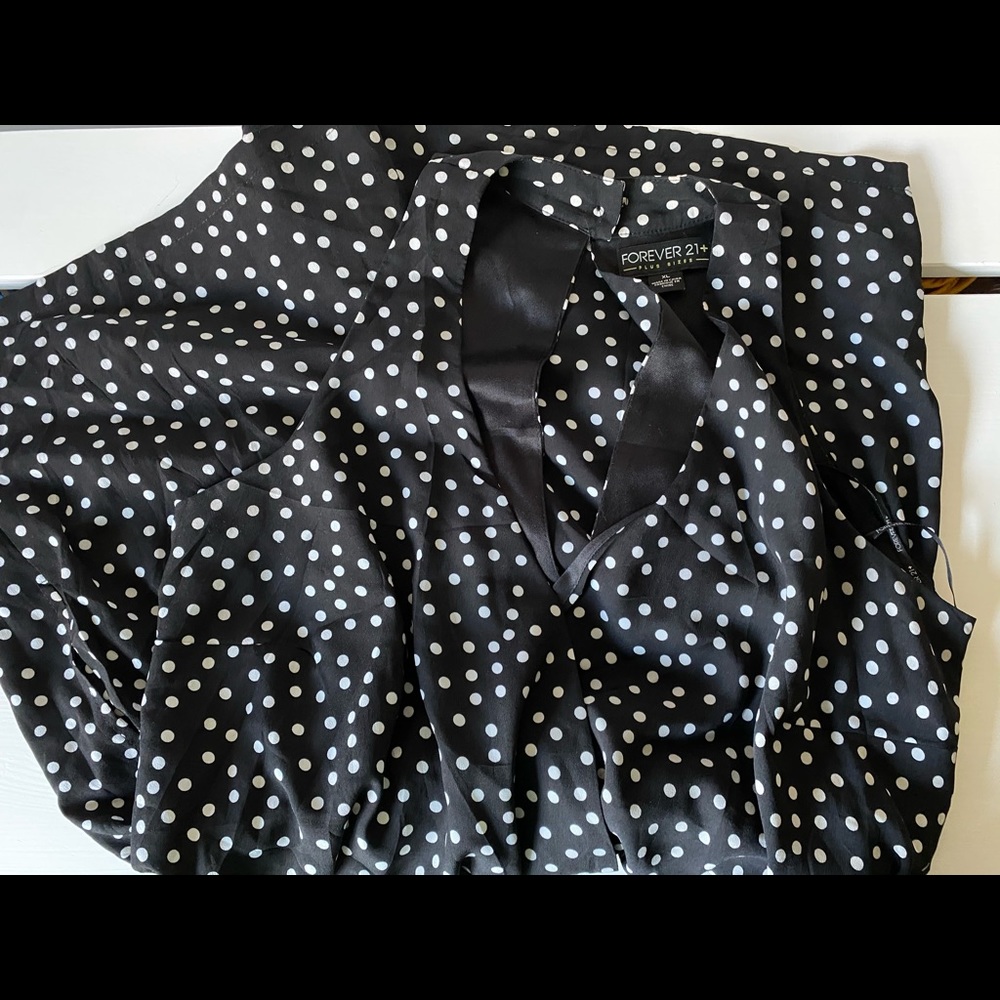 Forever 21 Plus Polla Dot Romper
